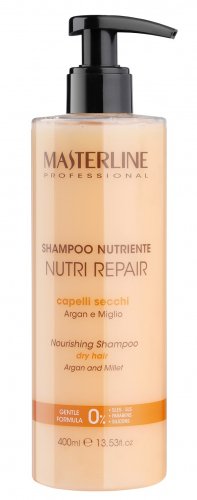 MASTERLINE - NOURISHING SHAMPOO - DRY HAIR - Argan and Millet - Głęboko regenerujący szampon do włosów suchych, łamliwych i zniszczonych