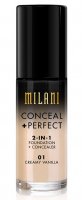 MILANI - CONCEAL + PERFECT - 2-IN-1 FOUNDATION+CONCEALER - Podkład kryjący do twarzy