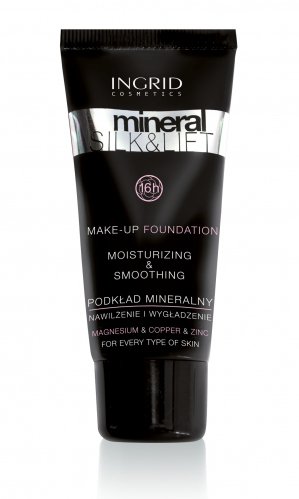 INGRID - MINERAL SILK&LIFT - Make-Up Foundation Moisturizing&Smoothing - Nawilżający i wygładzający podkład mineralny