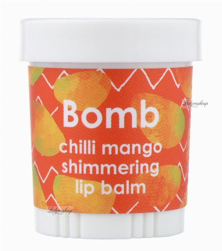 Bomb Cosmetics - Lip Balm - Lipalicious Shimmering - Chilli Mango - Balsam do ust CHILLI MANGO