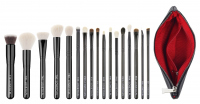 LOVETO.PL - Set of 17 make-up brushes + cosmetic bad