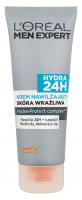L'Oréal - MEN EXPERT - HYDRA 24H - AFTER SHAVE MOISTURIZING CREAM - SENSITIVE SKIN - Krem nawilżający dla skóry wrażliwej