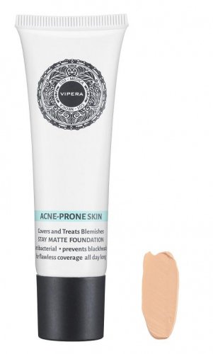 VIPERA COS-MEDICA - ACNE-PRONE SKIN - STAY MATTE FOUNDATION - Mattifying and covering foundation for acne skin - 01 - LIGHT