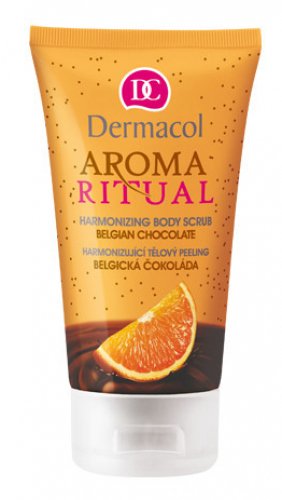 Dermacol - AROMA RITUAL - HARMONIZING BODY SCRUB - BELGIAN CHOCOLATE - Kremowy peeling do ciała o zapachu belgijskiej czekolady i pomarańczy