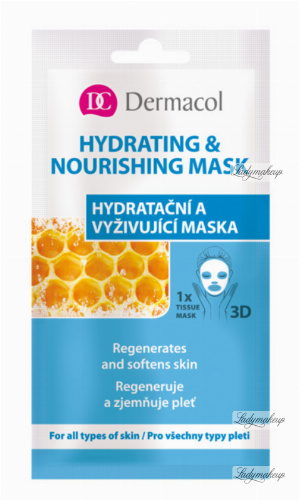 Dermacol - HYDRATING & NOURISHING FACE TISSUE MASK - Nawadniająco-odżywcza maska w płacie