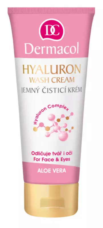 Очищающий крем для лица Dermacol Hyaluron Wash Cream увлажняющий, для сухой кожи, 100 мл
