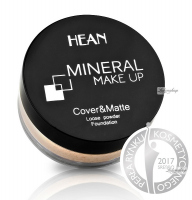 HEAN - MINERAL MAKE UP - Cover&Matte Loose Powder Foundation - Mineralny sypki podkład kryjąco-matujący