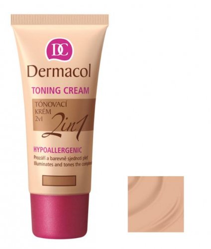 Dermacol - TONING CREAM 2in1 - Moisturizing Cream and Foundation - NATURAL