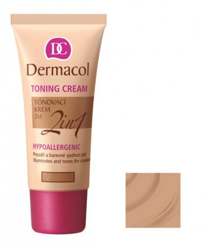 Dermacol - TONING CREAM 2in1 - Moisturizing Cream and Foundation - BRONZE