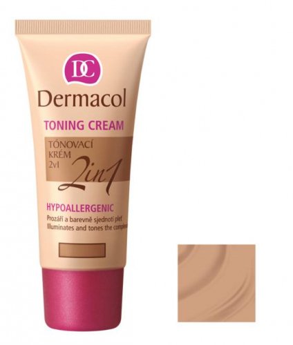 Dermacol - TONING CREAM 2in1 - Krem nawilżający i podkład w jednym - BRONZE