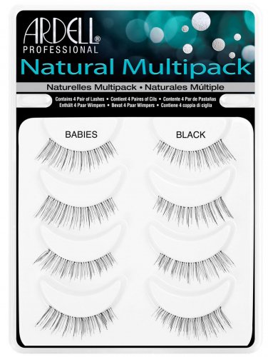ARDELL - Natural Multipack - Zestaw 4 par rzęs na pasku - BABIES BLACK