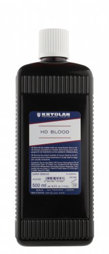 KRYOLAN - HD BLOOD - Realistyczna sztuczna krew HD - 500ml - ART. 4163 - DARK VENOUS