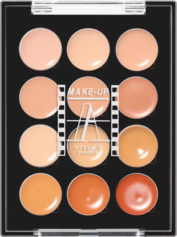 Палетка корректоров Make-Up Atelier Paris Palette 12 Cream Concealers кремовые, 12 оттенков, оттенок A