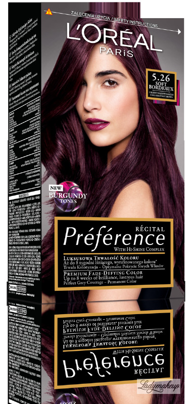L Oreal Recital Preference 5 26 Soft Bordeaux