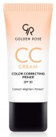 Golden Rose - CC Cream - COLOR CORRECTING PRIMER - Krem CC - Baza pod makijaż korygująca koloryt - POMARAŃCZOWA
