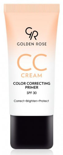Golden Rose - CC Cream - COLOR CORRECTING PRIMER - Krem CC - Baza pod makijaż korygująca koloryt - POMARAŃCZOWA