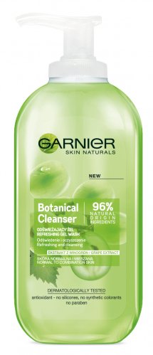 GARNIER - Botanical Cleanser - Grape Extract - Refreshing face gel for normal and mixed skin 