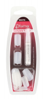 Flormar - COMPLETE NAIL SET - Zestaw sztucznych paznokci i klej