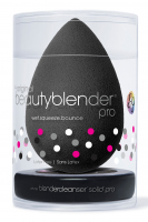 Beautyblender - Beautyblender PRO + BLACK Blendercleanser Solid PRO - Gąbka do aplikacji kosmetyków + czarne mydełko do czyszczenia aplikatora beautyblender