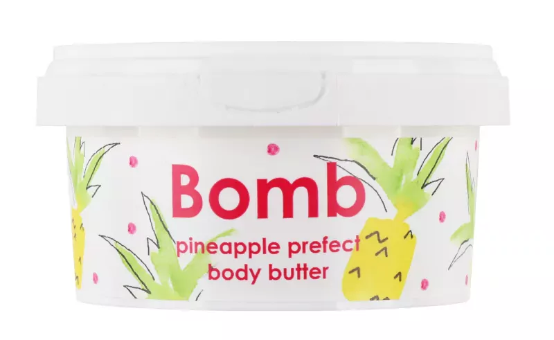 Баттер для тела Bomb Cosmetics Pineapple Prefect, 30% масла ши, мерцающий
