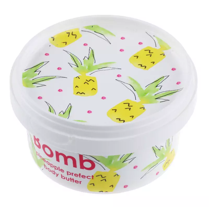Баттер для тела Bomb Cosmetics Pineapple Prefect, 30% масла ши, мерцающий — фото 3