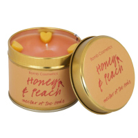 Bomb Cosmetics - Honey & Peach - Ręcznie wytwarzana świeca zapachowa z olejkami eterycznymi - BRZOSKWINIA Z MIODEM