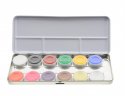 KRYOLAN - AQUACOLOR - Palette of 12 watercolors for face painting - ART. 1104 - SN - SN