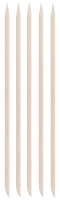 Inter-Vion - Wooden manicure sticks - Long oval - 5 pieces