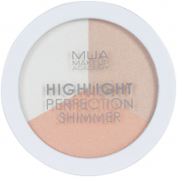 MUA - Highlight Perfection Shimmer - Spotlight Sheen - Zestaw 3 rozświetlaczy