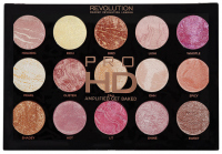 MAKEUP REVOLUTION - PRO HD - AMPLIFIED GET BAKED - Paleta 15 rozświetlaczy 