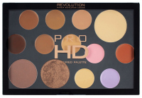 MAKEUP REVOLUTION - PRO HD THE FACE WORKS - MEDIUM DARK - Paleta do konturowania twarzy