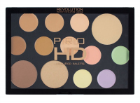 MAKEUP REVOLUTION - PRO HD THE FACE WORKS - LIGHT MEDIUM - Paleta do konturowania twarzy