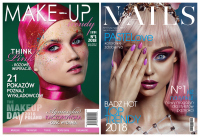 Magazyn Make-Up Trendy - Think Pink - RÓŻOWE INSPIRACJE - No 1/2018 + MAGAZYN NAILS TRENDY No 1/2018