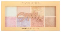 MAKEUP REVOLUTION - Soph X - Highlighter Palette - Paleta 8 rozświetlaczy