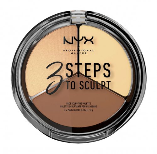 NYX Professional Makeup - 3 STEPS TO SCULPT - FACE SCULPTING PALETTE - LIGHT