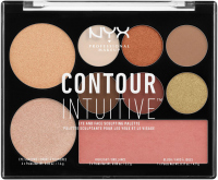 NYX Professional Makeup - CONTOUR INTUITIVE - EYE AND FACE SCULPTING PALETTE - Wielozadaniowa paleta do makijażu - WARM ZONE