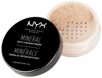 NYX Professional Makeup - MINERAL MATTE FINISHING POWDER - Puder mineralny - 02 - MEDIUM/DARK - 02 - MEDIUM/DARK