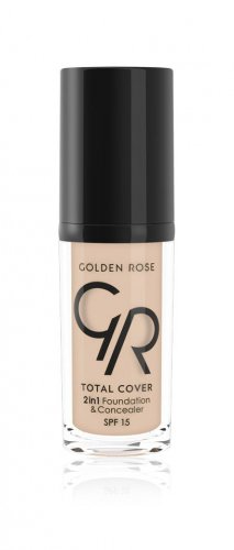 Golden Rose - Total Cover 2in1 Fundation & Concealer - Podkład i korektor w jednym  - 01 - PORCELAIN
