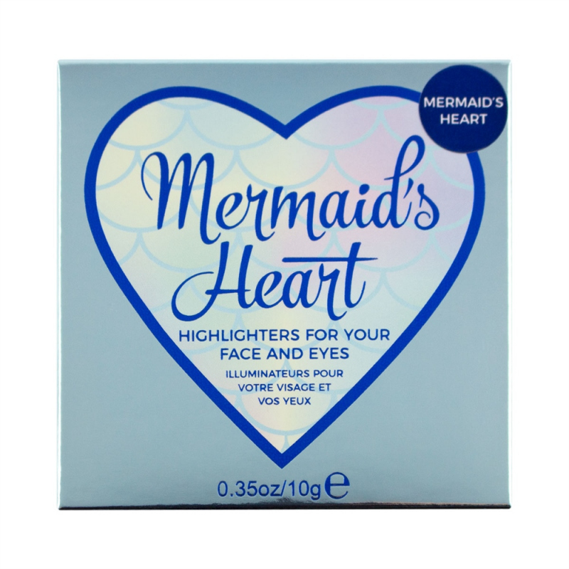 I Heart Revolution Mermaids Heart Highlighter Ladymakeup