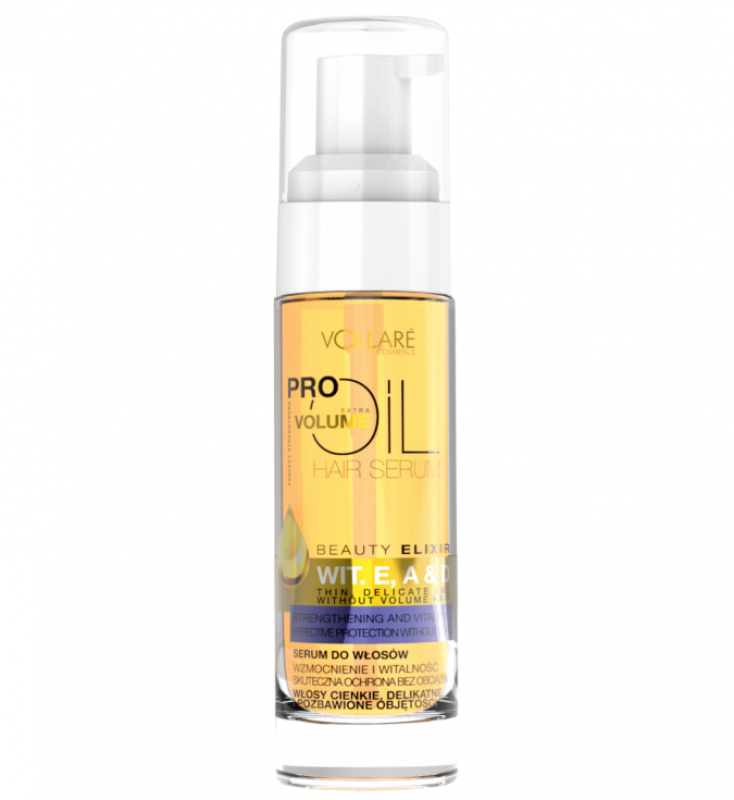 VOLLARÉ - PRO OIL - EXTRA VOLUME - HAIR SERUM CONCENTRATED -Serum for thin,  delicate and volumeless hair - 30 ml