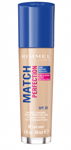 RIMMEL - MATCH PERFECTION FOUNDATION - Kryjący pokład do twarzy - 30 ml - 81 - FAIR IVORY