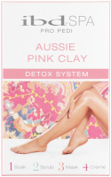 Ibd - AUSSIE PINK CLAY - DETOX SYSTEM - Zestaw do pielęgnacji stóp