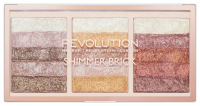 MAKEUP REVOLUTION - SHIMMER BRICK PALETTE - Paleta do rozświetlania/konturowania twarzy