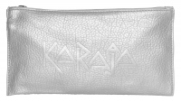 Karaja - Silver Cosmetic Bag - Faux-leather