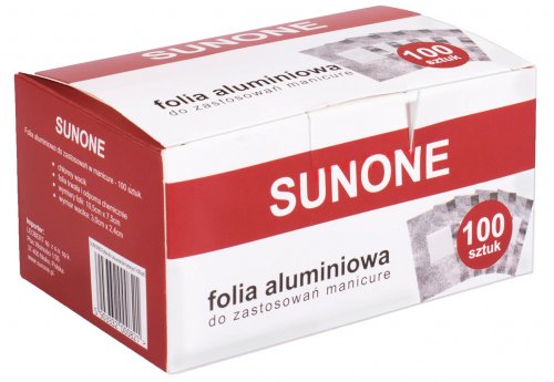 SUNONE - Folia aluminiowa do usuwania hybryd - 100 sztuk