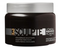 L’Oréal Professionnel - 3 SCULPTE - Włóknista pasta rzeźbiąca dla mężczyzn