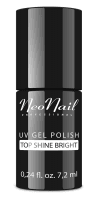 NeoNail - UV GEL POLISH - TOP SHINE BRIGHT - Błyszczący, nawierzchniowy lakier do hybryd bez przemywania - 7,2 ml