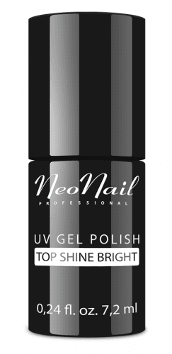 NeoNail - UV GEL POLISH - TOP SHINE BRIGHT - Błyszczący, nawierzchniowy lakier do hybryd bez przemywania - 7,2 ml