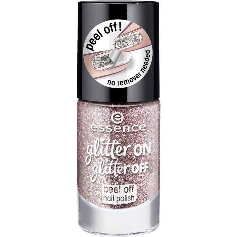 Essence Glitter On Glitter Off Peel Off Nail Polish 8ml. 02 Razzle Dazzle |  Watsons.co.th​