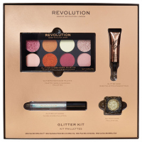 MAKEUP REVOLUTION - GLITTER KIT - Brokatowy zestaw kosmetyków do makijażu